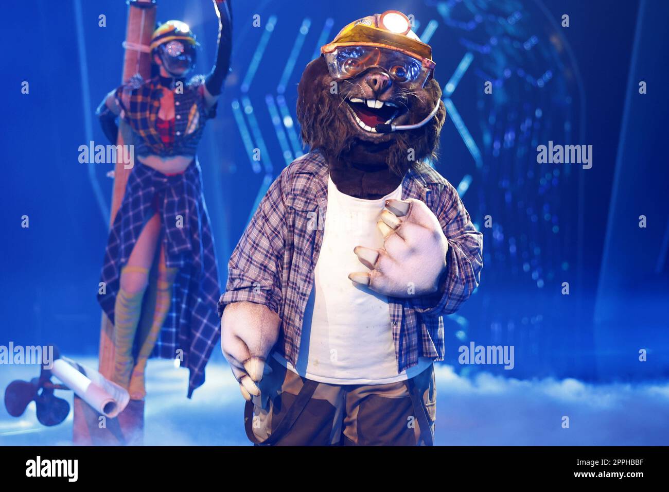 The Mole,The Masked Singer stagione 7 episodio 3,MMC Studios,Colonia,15.10.2022 Foto Stock