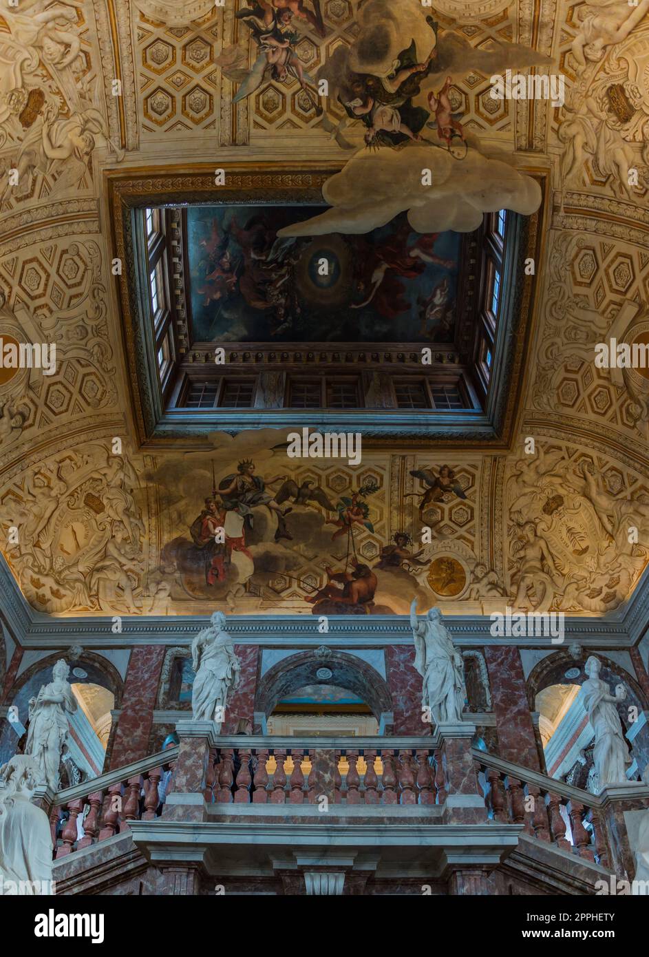 Drottningholm Palace Interiors vi Foto Stock