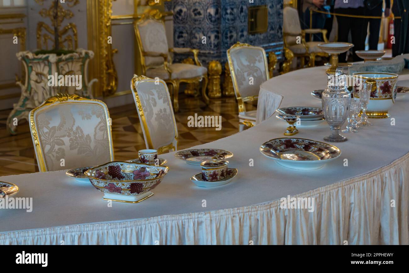 Interni del Palazzo di Caterina Foto Stock