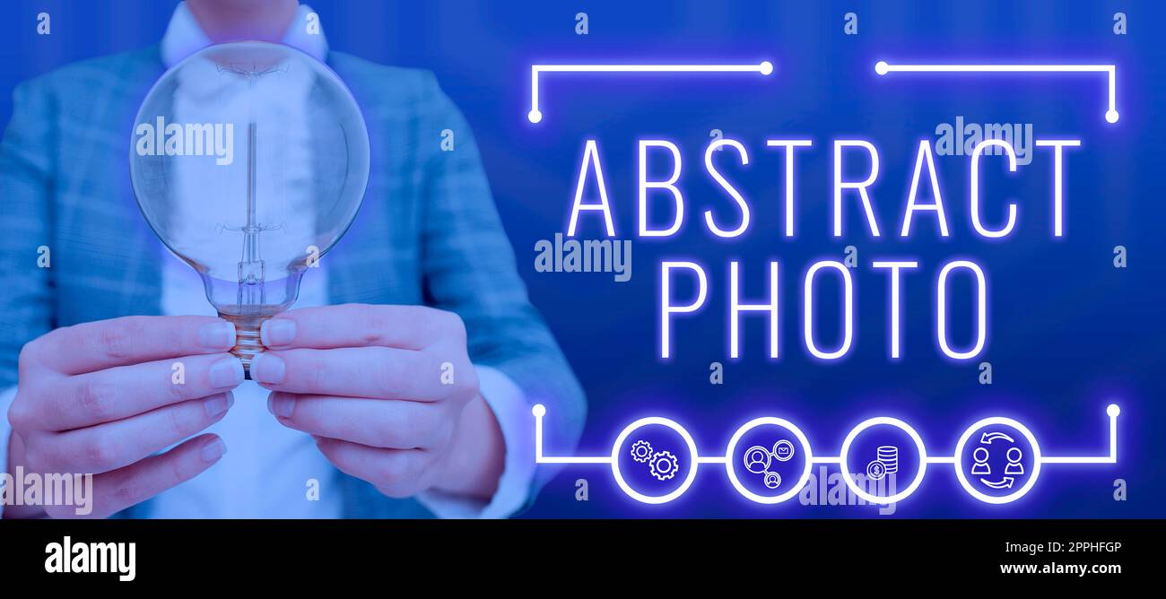 Didascalia di testo che presenta foto astratte. Internet Concept per riuscire a finire qualcosa o raggiungere una donna mirata con Una lampadina immagine in Una cornice grafica che visualizza dati digitali. Foto Stock