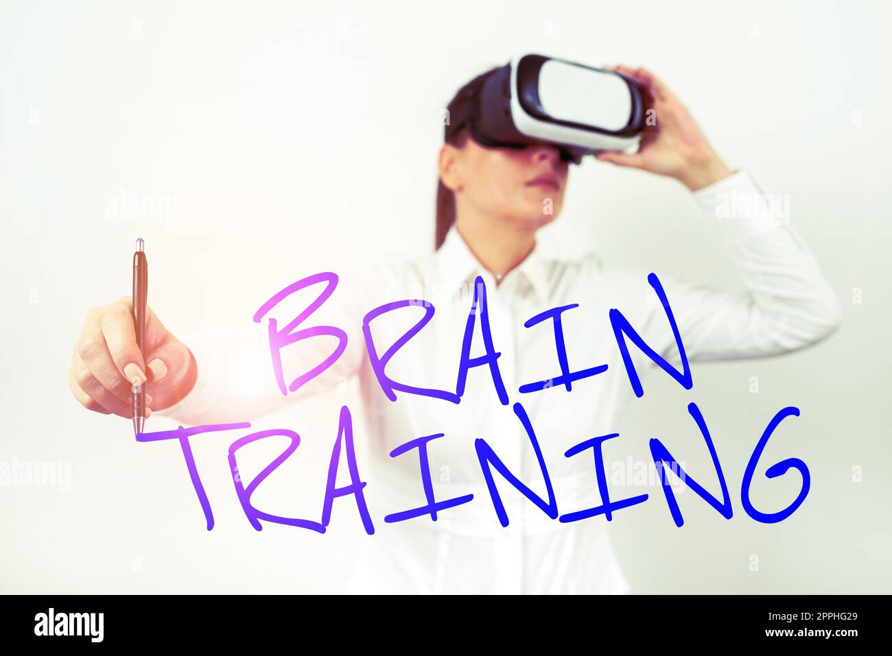 Manuale testo Brain Training. Attività mentali di approccio aziendale per mantenere o migliorare le capacità cognitive Foto Stock