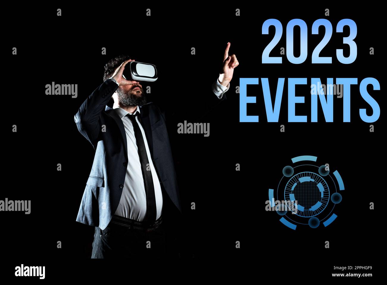Testo che mostra gli eventi Inspiration 2023. Approccio aziendale Calendario festeggiamenti per il nuovo anno Pianificazione di eventi importanti Foto Stock