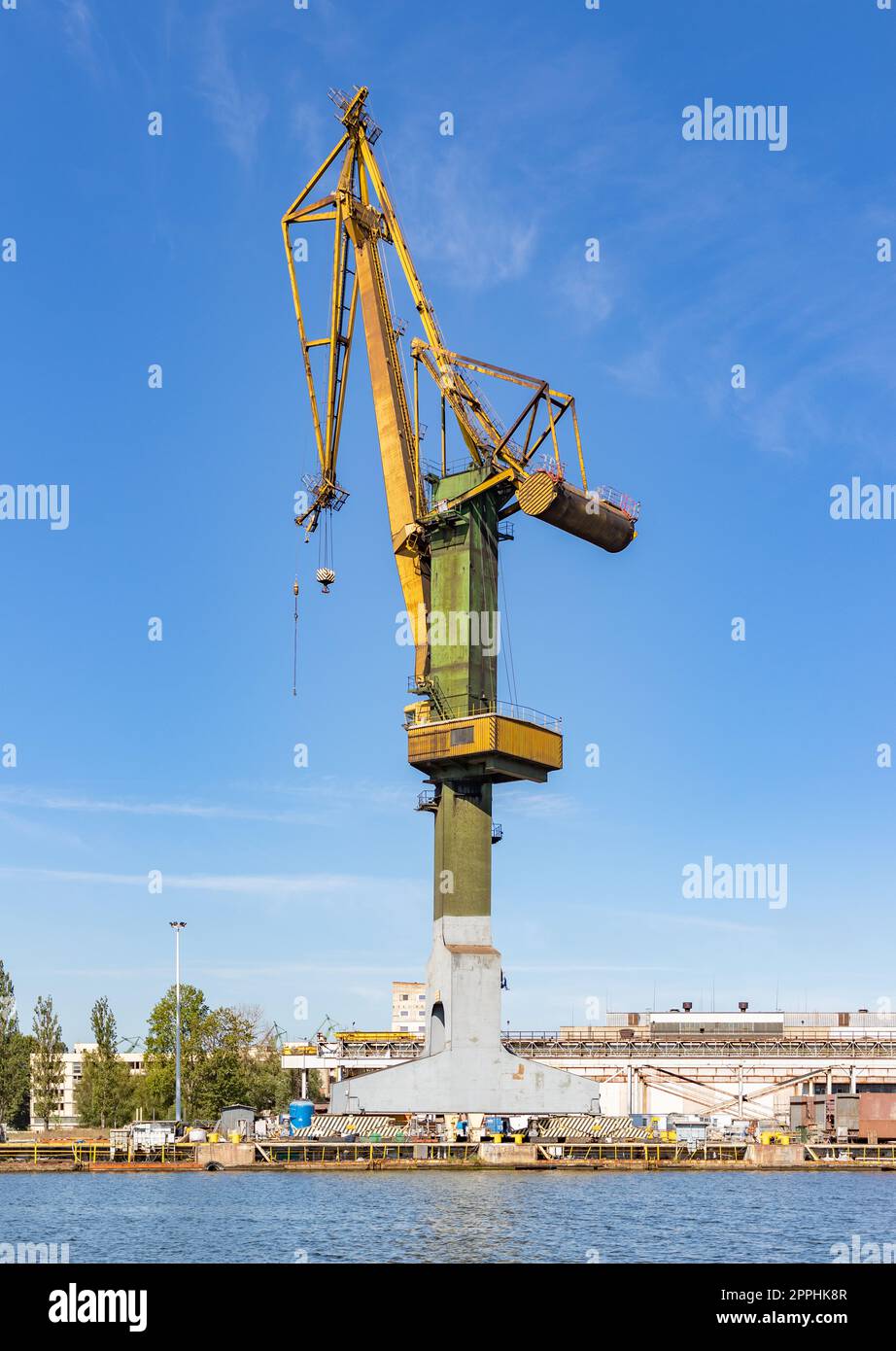 Shipyard Crane Foto Stock