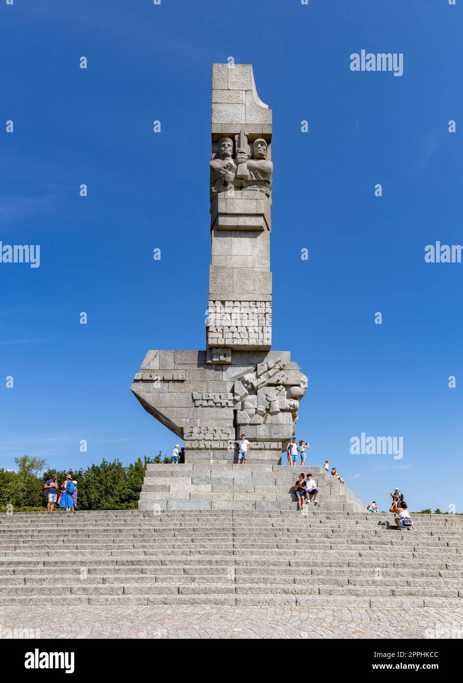 Westerplatte Monument Foto Stock