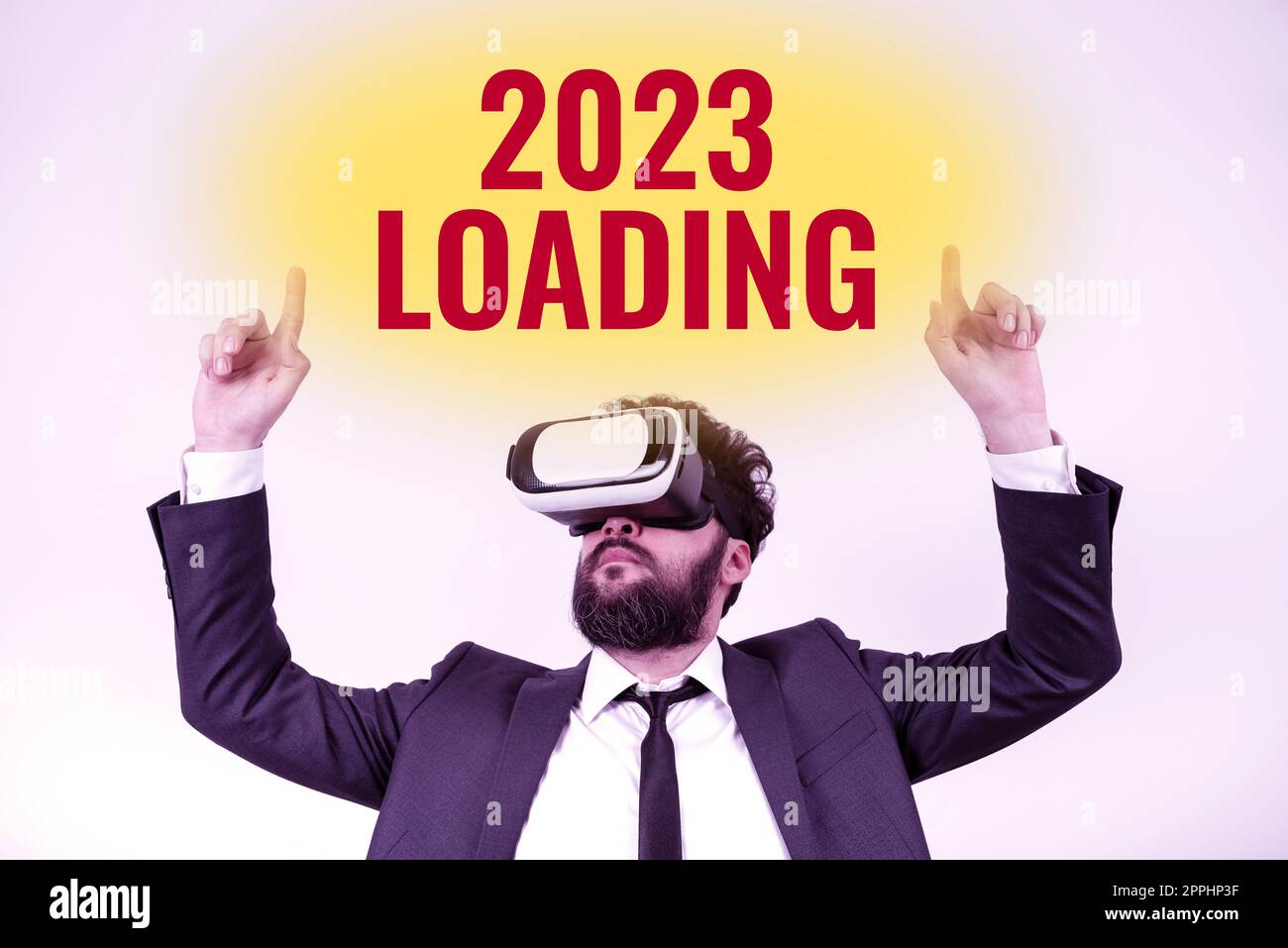 Cartello di testo che mostra 2023 Caricamento. Internet Concept Pubblicità l'anno prossimo previsione dell'evento futuro Foto Stock