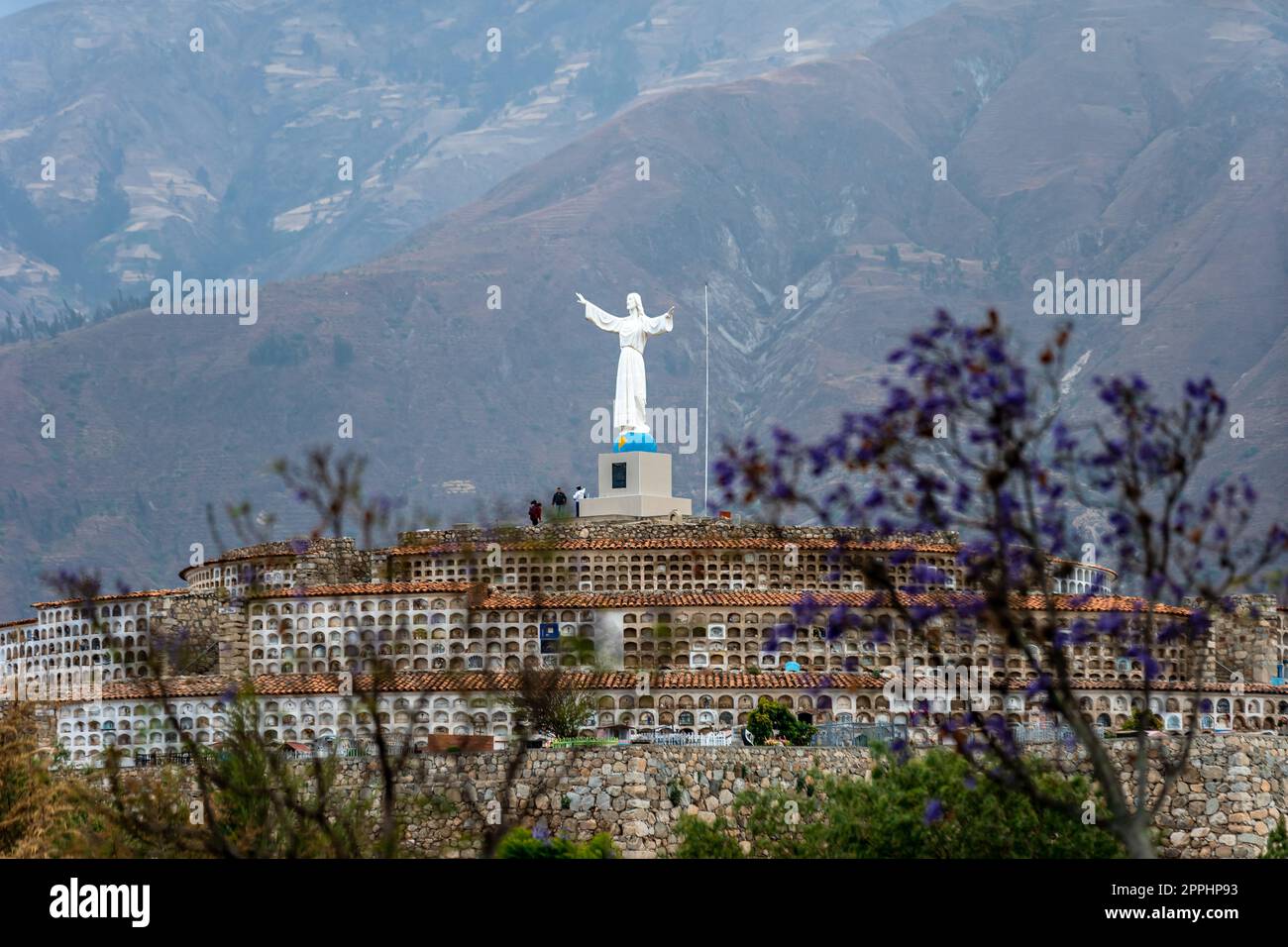 Parco Nazionale Huascaran in Perù a Yungay. Patrimonio naturale dell'UNESCO. Riserva della biosfera nelle Ande Foto Stock