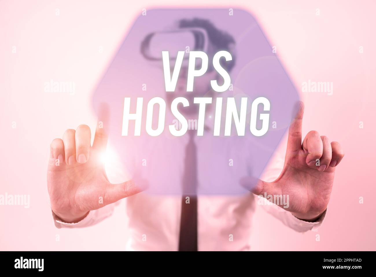 Testo che mostra Inspiration VPS Hosting. La vetrina aziendale riproduce un server dedicato all'interno di un ambiente di hosting condiviso Foto Stock