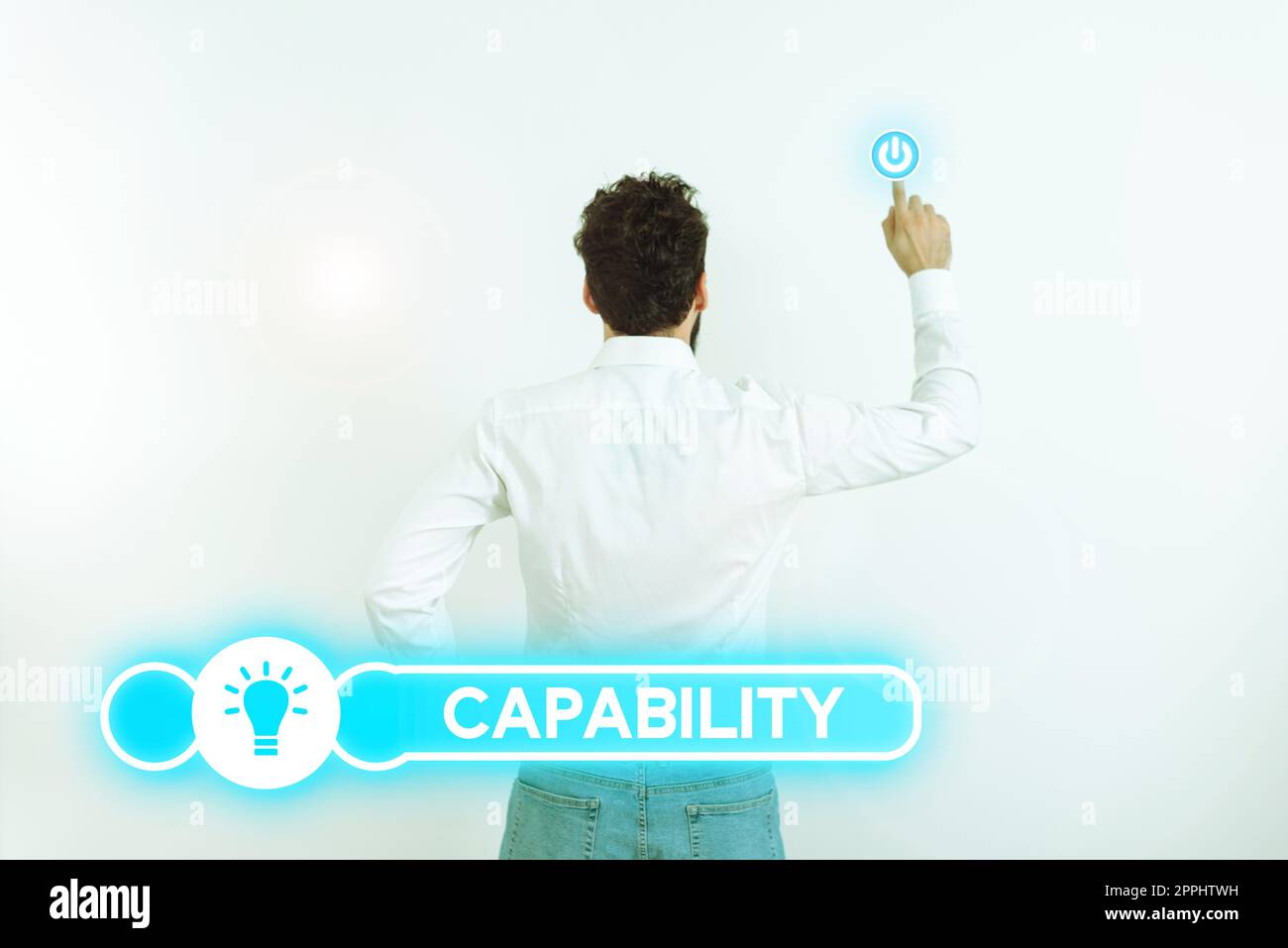 Funzionalità di scrittura manuale del testo. Idea aziendale la struttura o il potenziale per un utilizzo o implementazione indicato Foto Stock