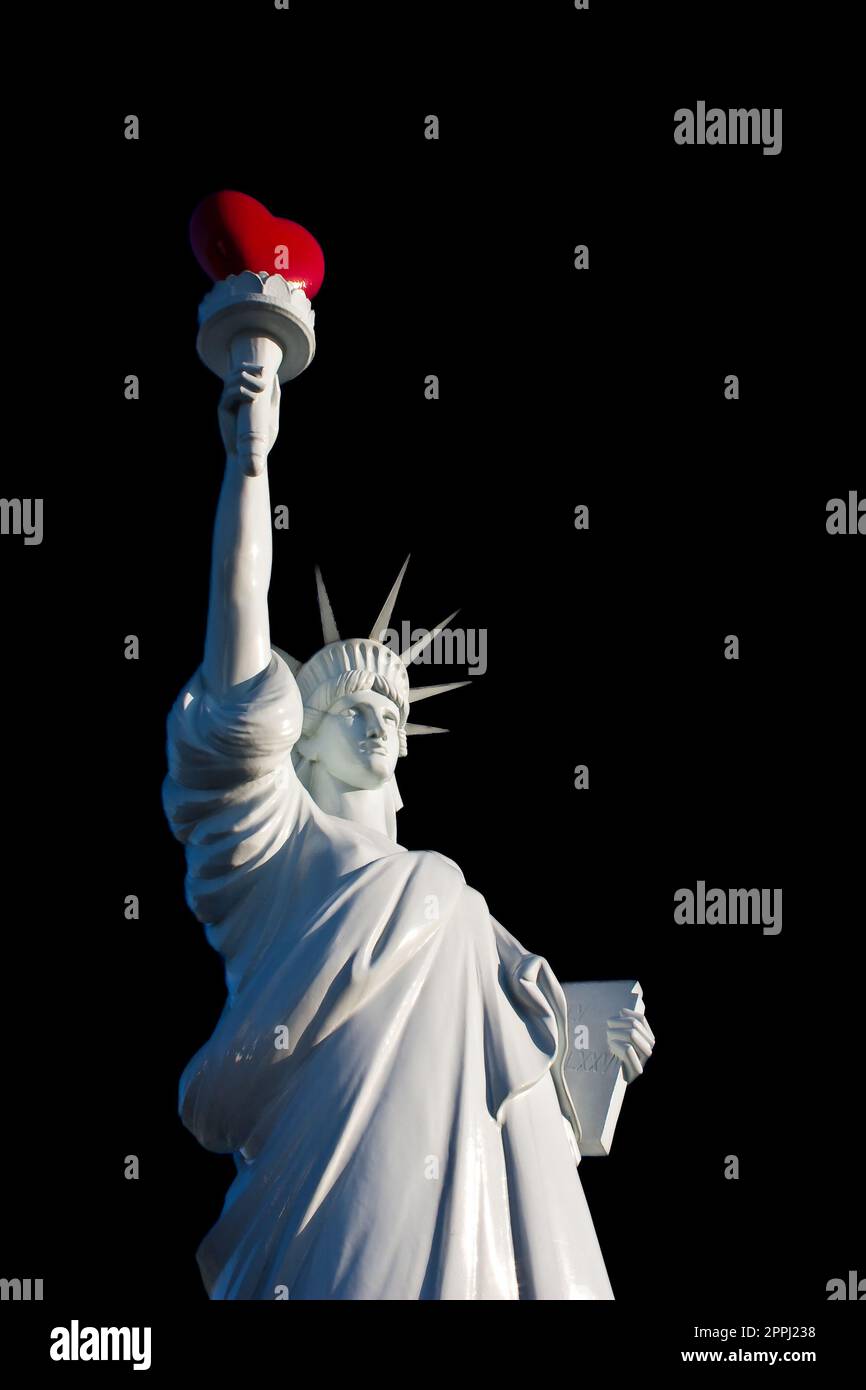 Amore libertà. Concetto di libertà, sensazione romantica e convivenza Foto Stock