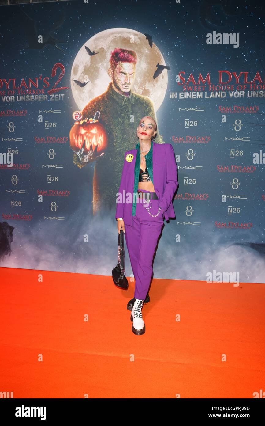 Sjaron Battiste, Sam Dylans 'Sweet House of Horror' Halloween Party, TeamEscape, Koeln, 27.10.2022 Foto Stock