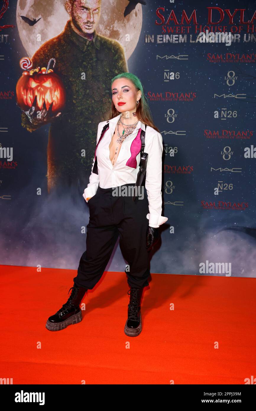 Jessica Huber, Sam Dylans 'Sweet House of Horror' Halloween Party, TeamEscape, Koeln, 27.10.2022 Foto Stock
