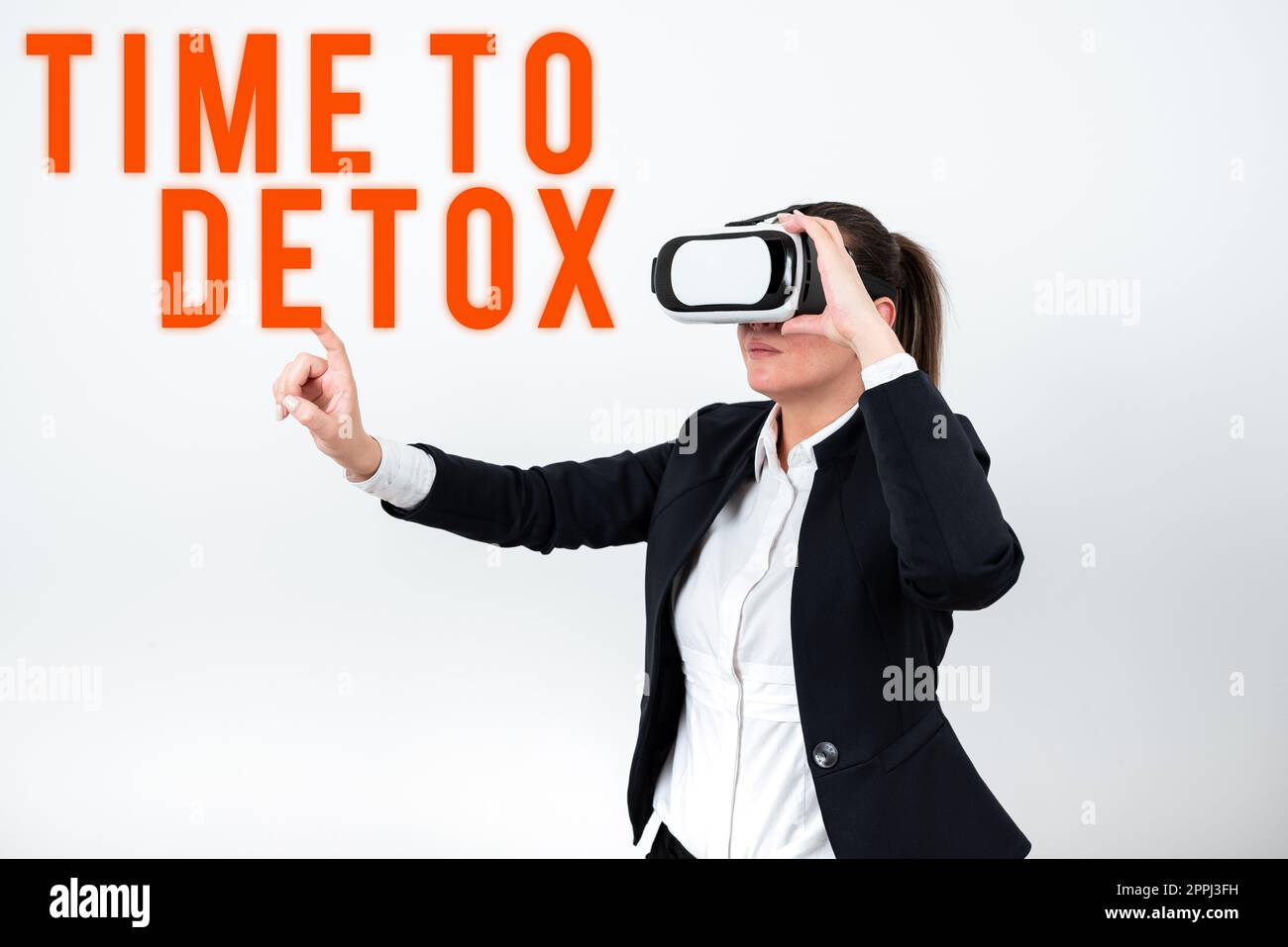 Testo che mostra il tempo di inspirazione per Detox. Business Concept revisione aziendale valutazione dell'ispezione e verifica Abstract Dry River, concetto di apertura tende, inizio nuovo spettacolo Foto Stock