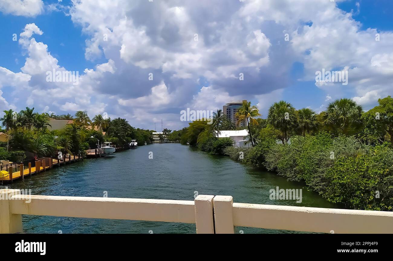 Paesaggio urbano Di Ft. Lauderdale, Florida, che mostra la spiaggia e la città Foto Stock