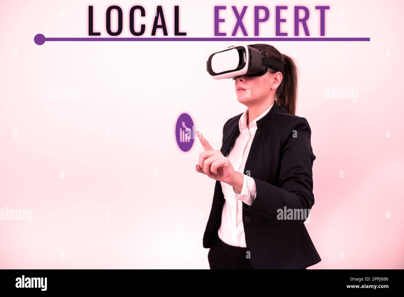 Testo che mostra l'ispirazione esperto locale. Conceptual photo offre competenza ed assistenza nella prenotazione di eventi in loco Foto Stock
