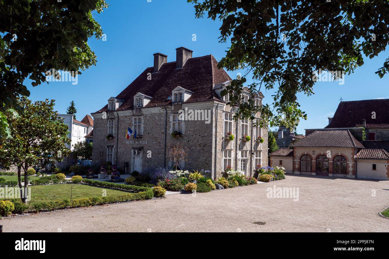 Sauveterre-de-Bearn, pittoresco villaggio nel sud-ovest della Francia Foto Stock