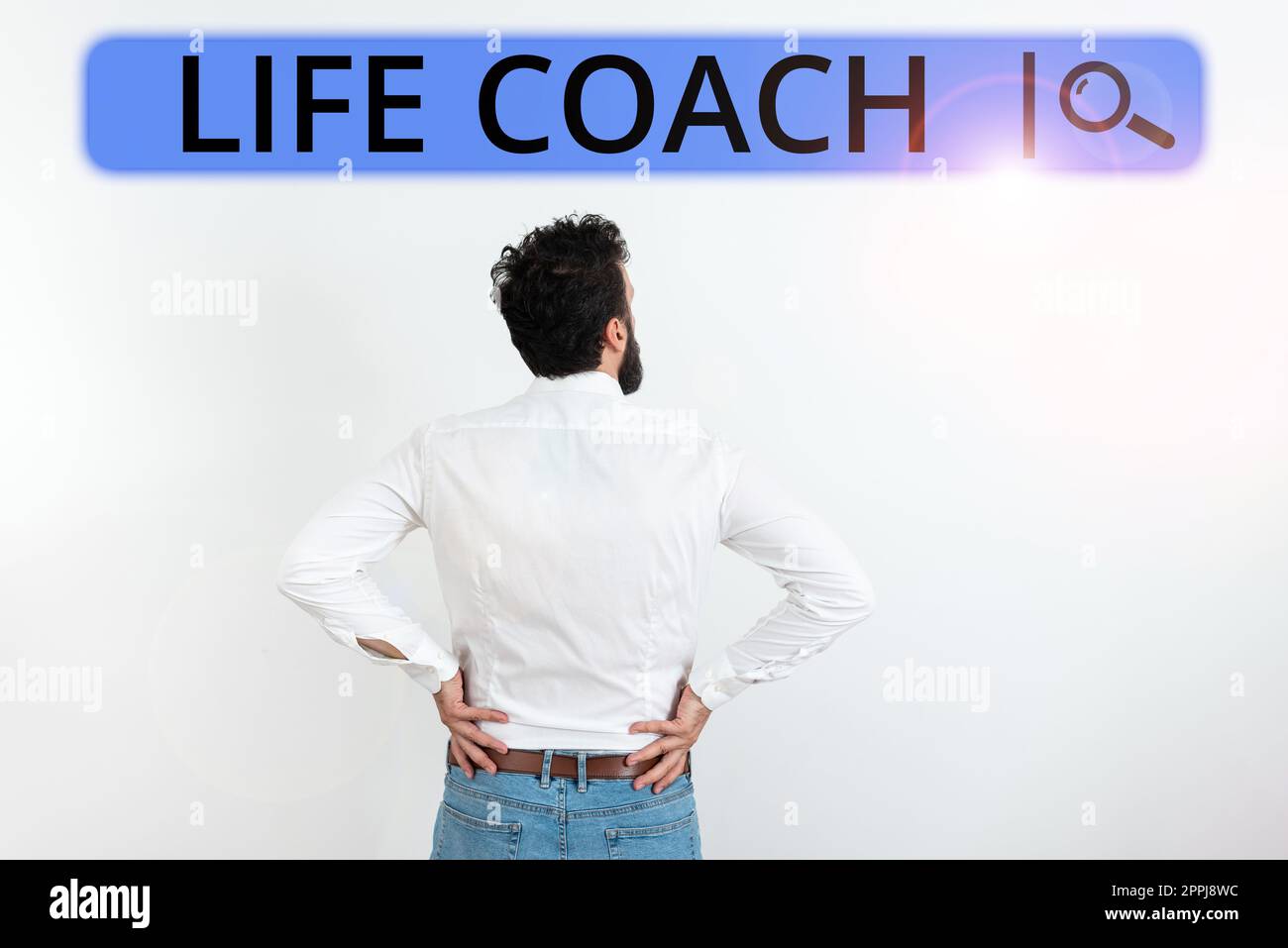 Didascalia concettuale Life Coach. Idea di affari Una persona che consiglia ai clienti come risolvere i loro problemi o obiettivi Foto Stock