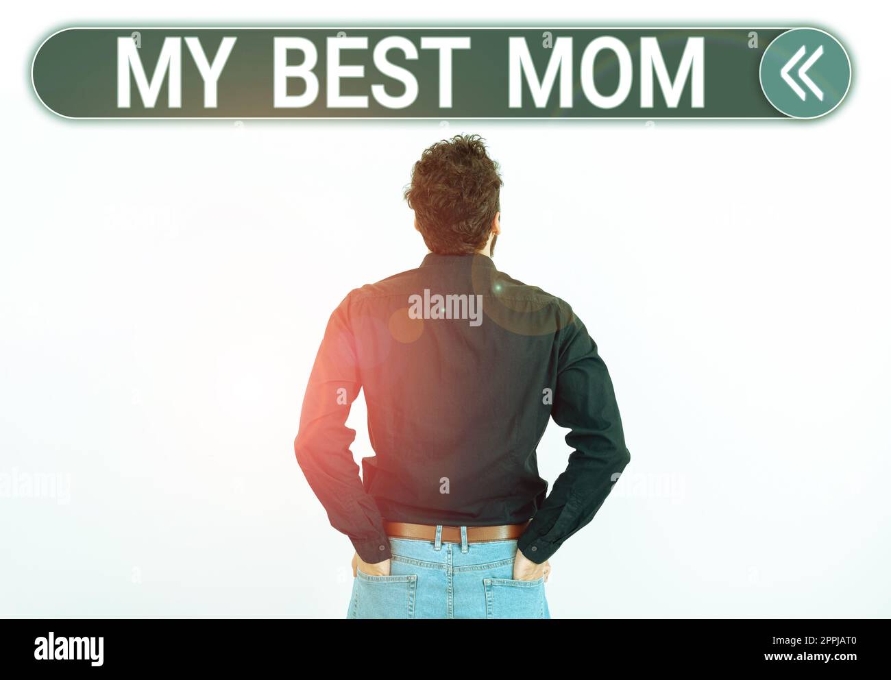 Segno di scrittura della mano il mio mom migliore. Apprezzamento di concetto di affari per le sensibilità di amore della vostra madre complimento Foto Stock