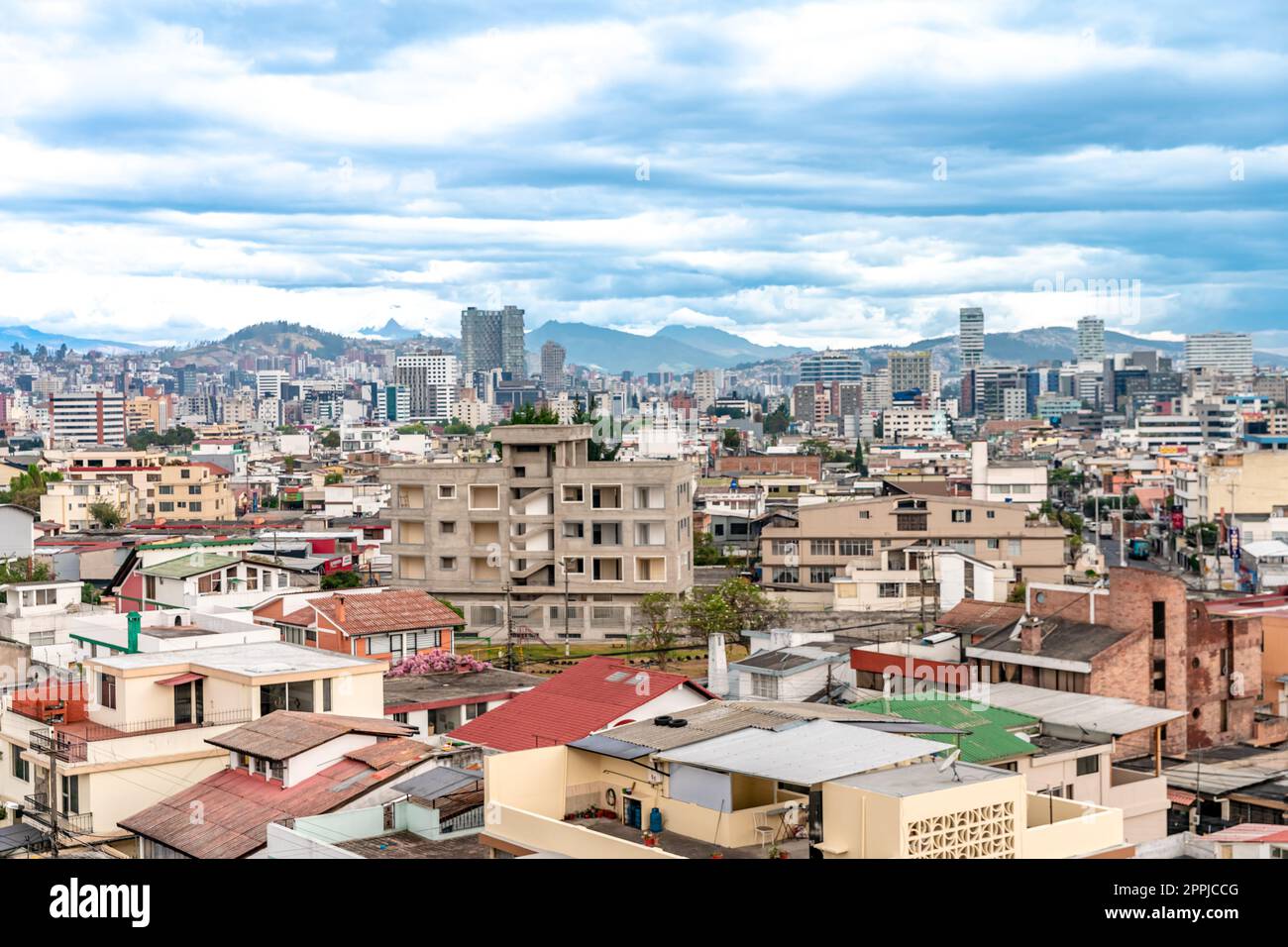 Quito, panorama dell'Equador della capitale Foto Stock
