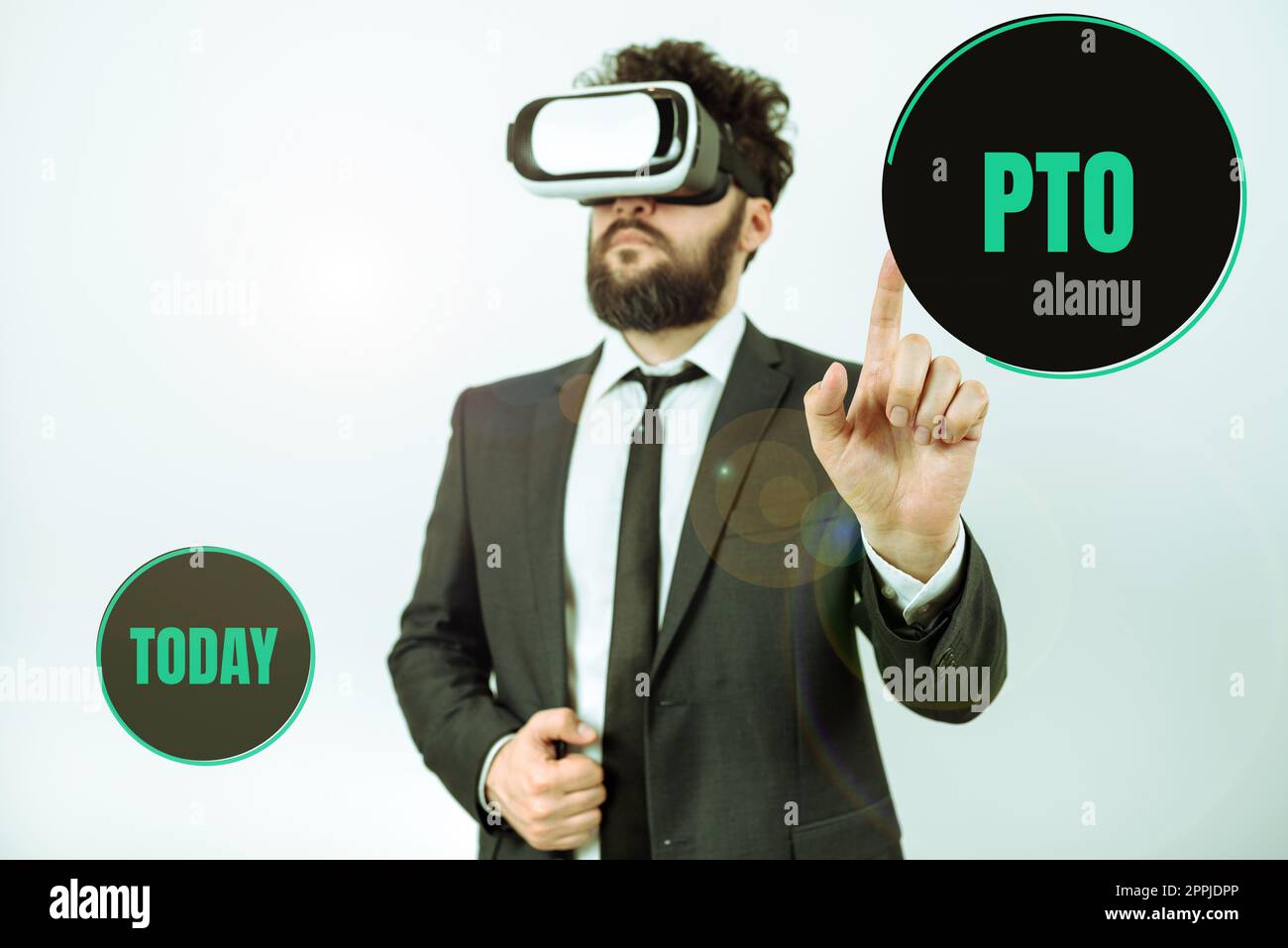 Segnale con PTO. Vetrina aziendale il datore di lavoro concede un compenso per le vacanze in congedo personale Foto Stock