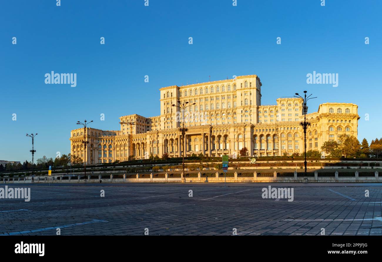 Palazzo del Parlamento all'alba Foto Stock