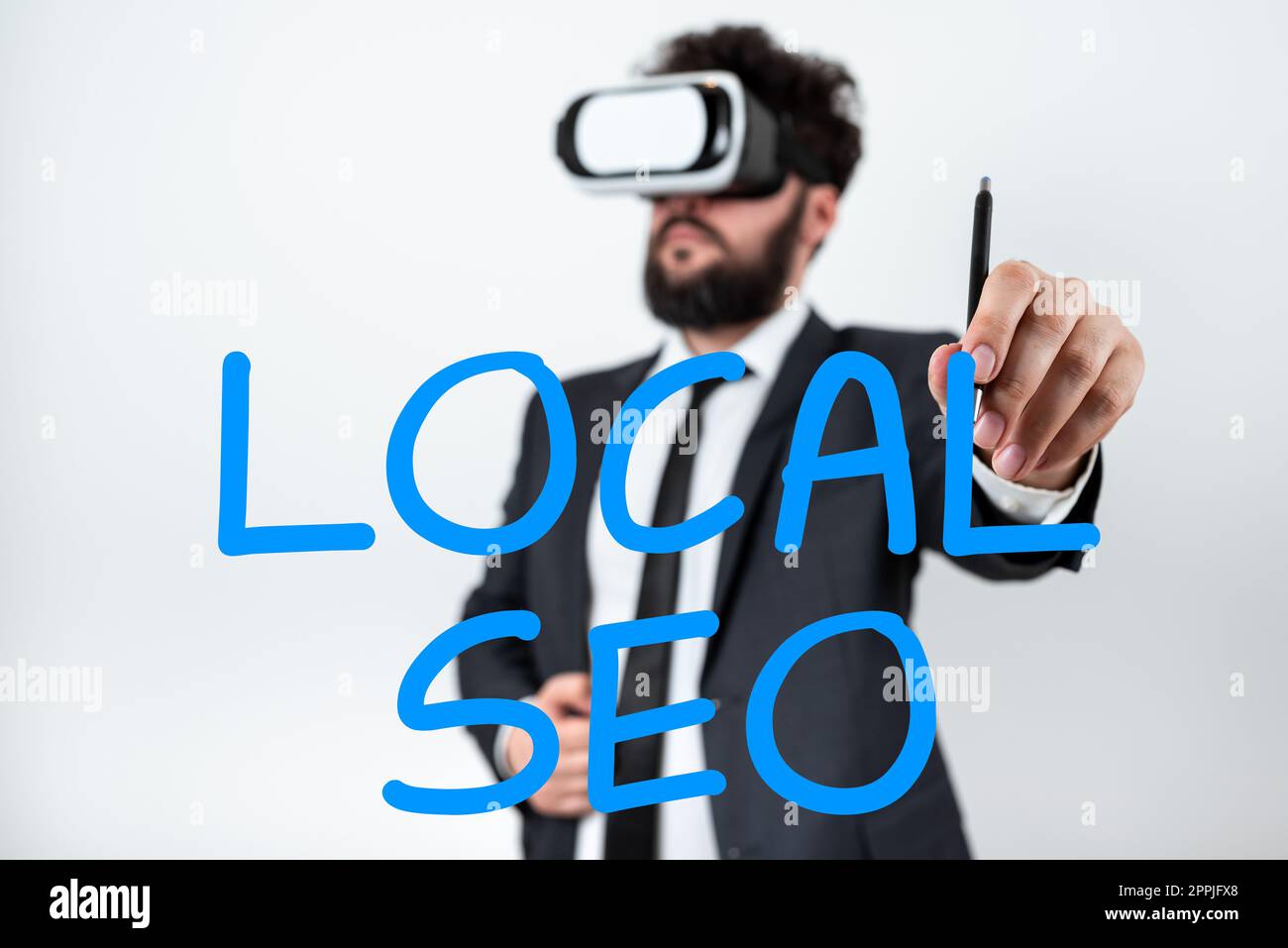 Testo che mostra inspirazione Seo locale. Foto concettuale questo è un modo efficace di marketing la vostra attività on-line Foto Stock