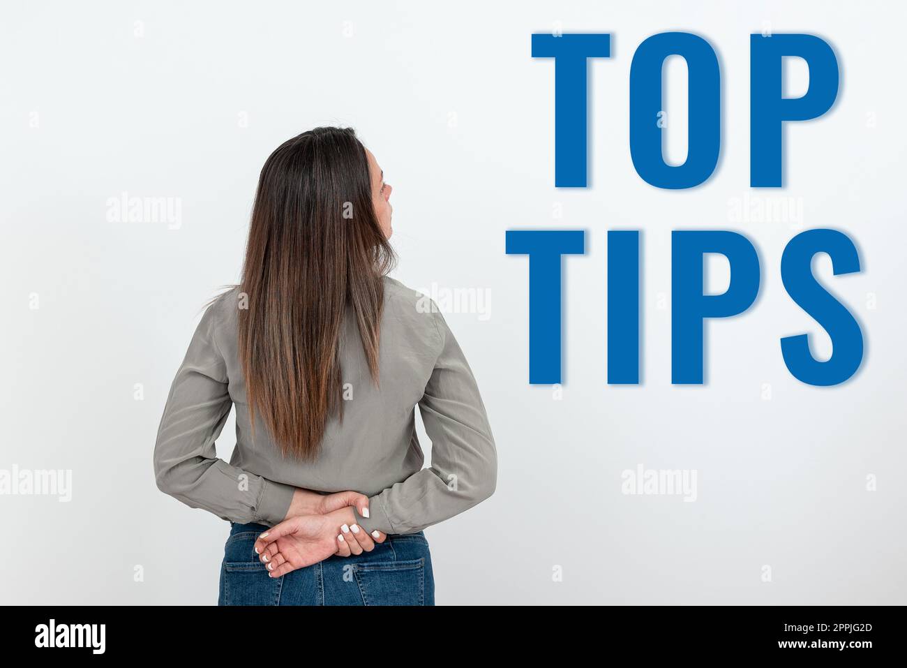 Didascalia concettuale Suggerimenti principali. Panoramica aziendale un piccolo ma particolarmente utile consiglio pratico Foto Stock