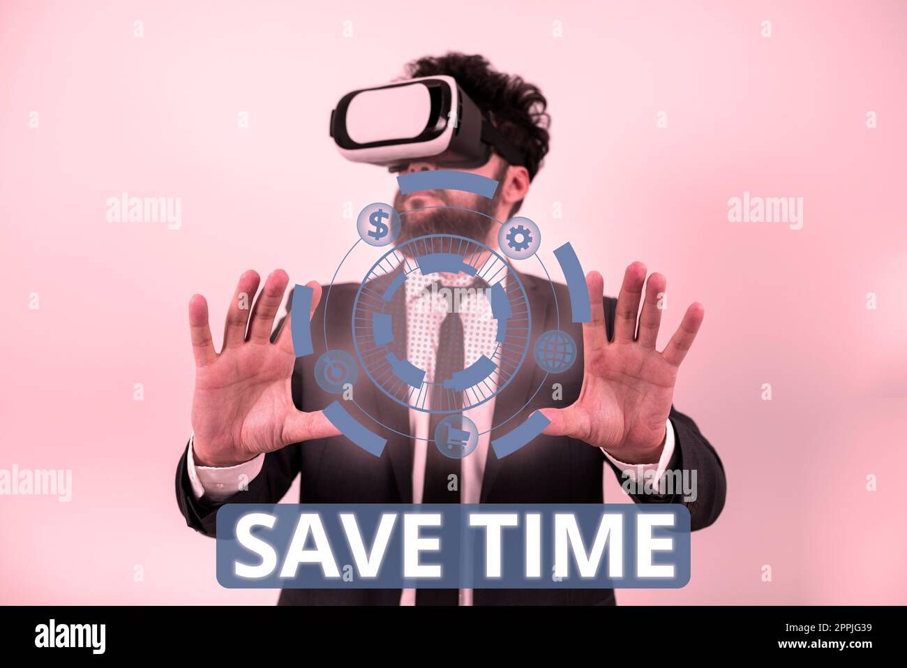 Testo che mostra il tempo di risparmio inspirazione. Vetrina aziendale per fare qualcosa in modo più efficiente in modo che sia necessario meno tempo Foto Stock