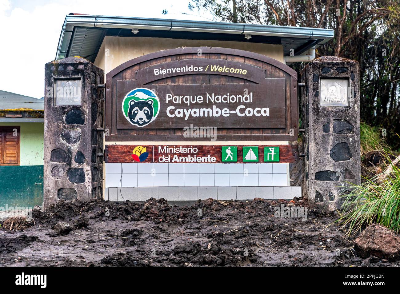 Ecuador - Ottobre 5. 2022: Riserva ecologica Cayambe Coca in Ecuador Foto Stock
