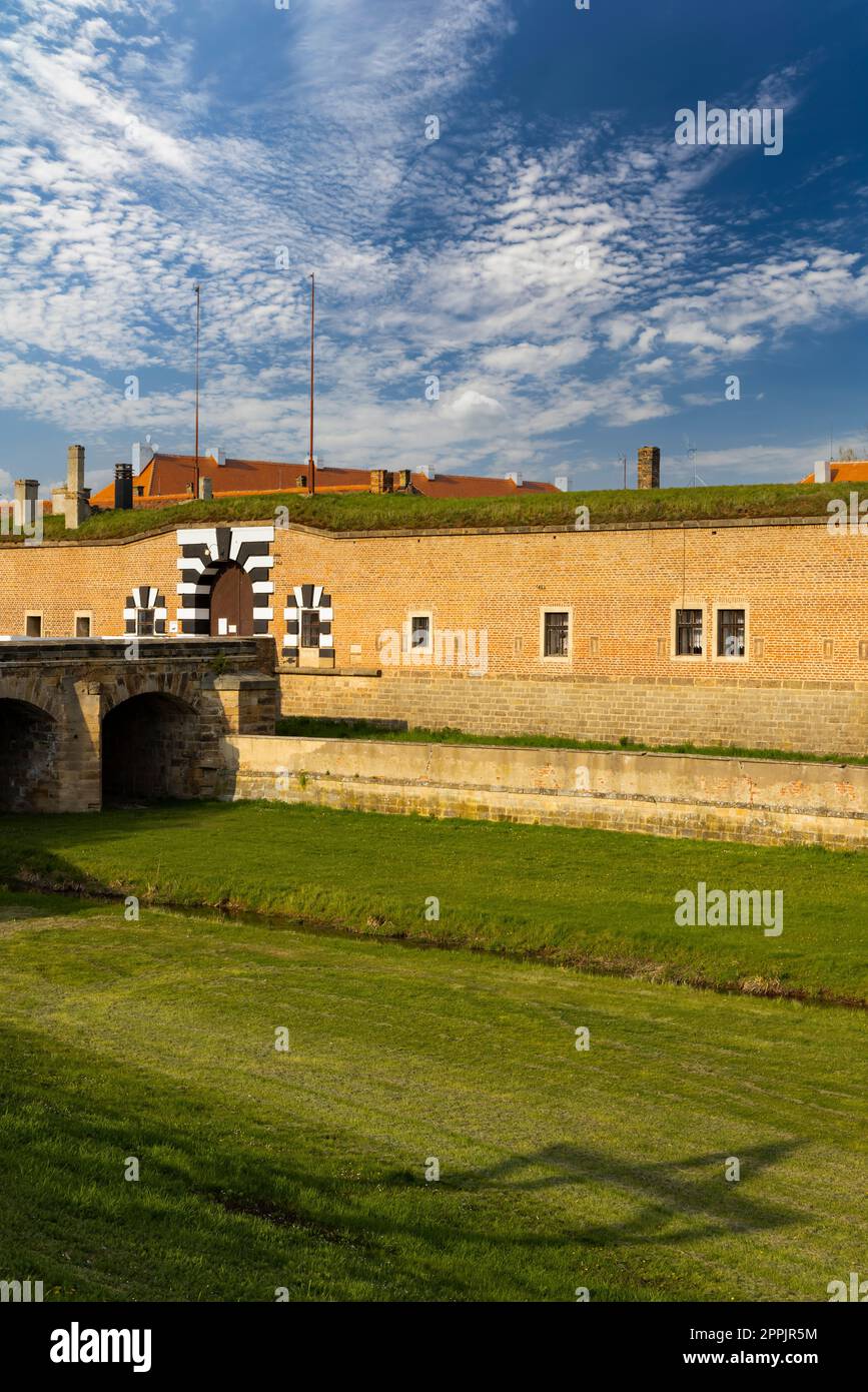 Piccola fortezza e memoriale delle vittime della guerra mondiale del 2nd, Terezin, Boemia settentrionale, Repubblica Ceca Foto Stock