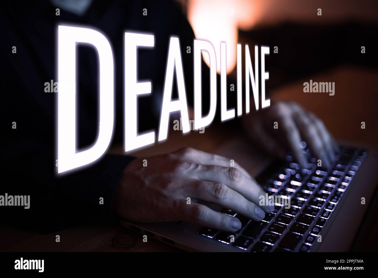 Termine concettuale per la didascalia. Periodo di tempo della vetrina di affari entro il quale qualcosa deve essere finito o compiuto Foto Stock