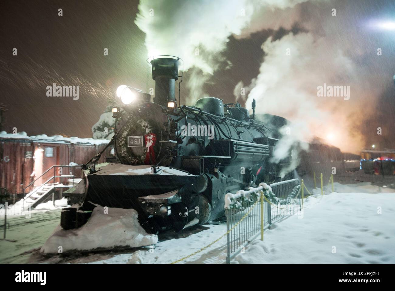 Polar Express Derango, Colorado USA Foto Stock