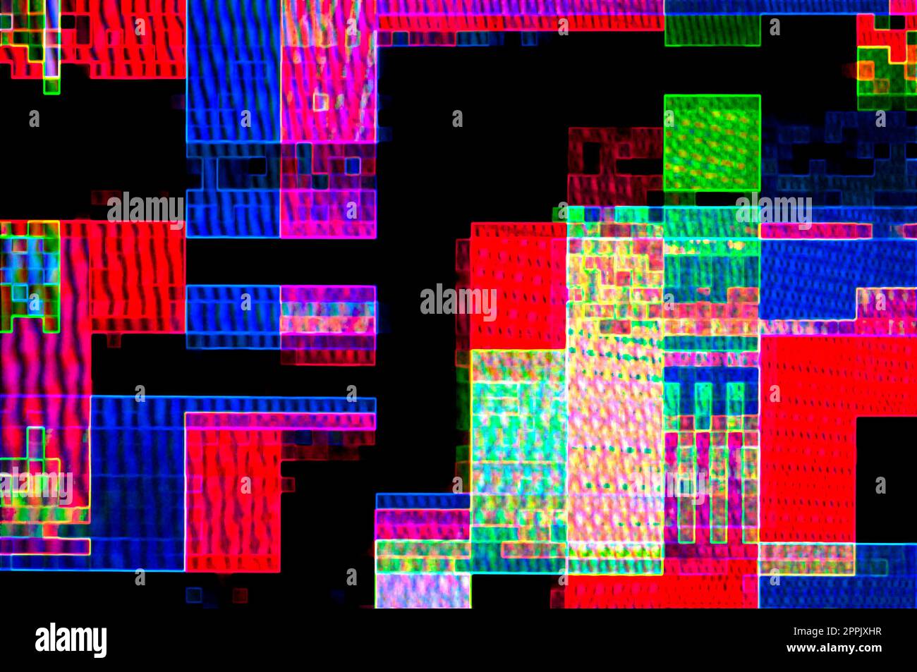 Pattern pixel astratto Foto Stock