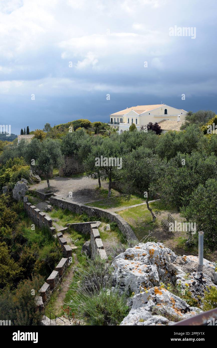 Haus auf Korfu Foto Stock