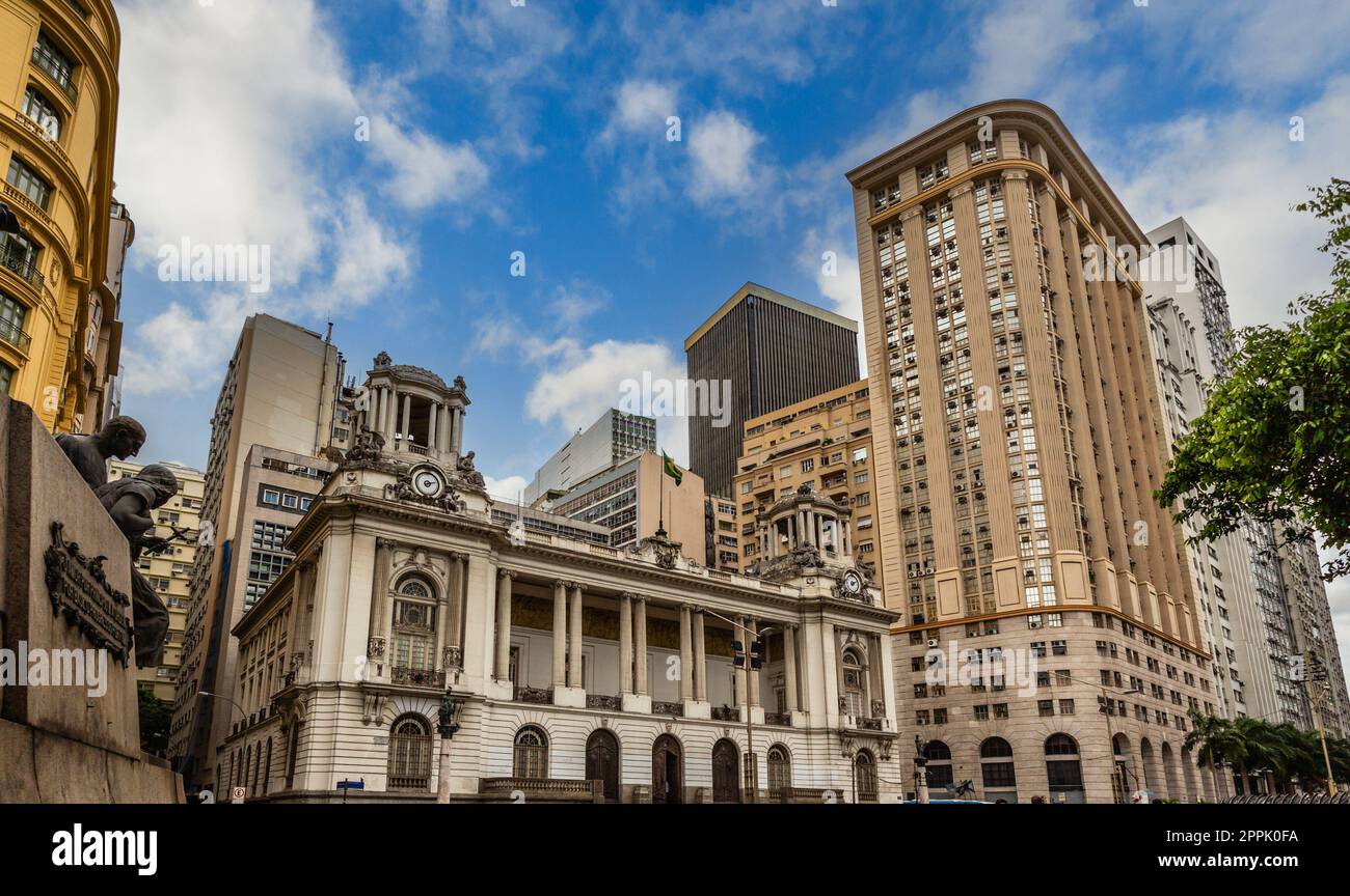 Edificio amministrativo del consiglio comunale, centro di Rio de Janeiro, Brasile Foto Stock