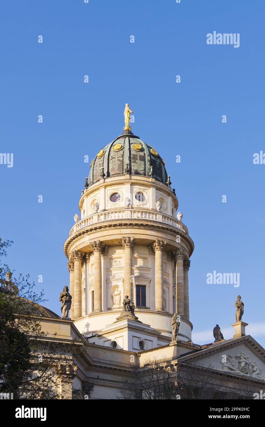 „Neue Kirche Deutscher Dom“ torre a Berlino Germania Europa Foto Stock
