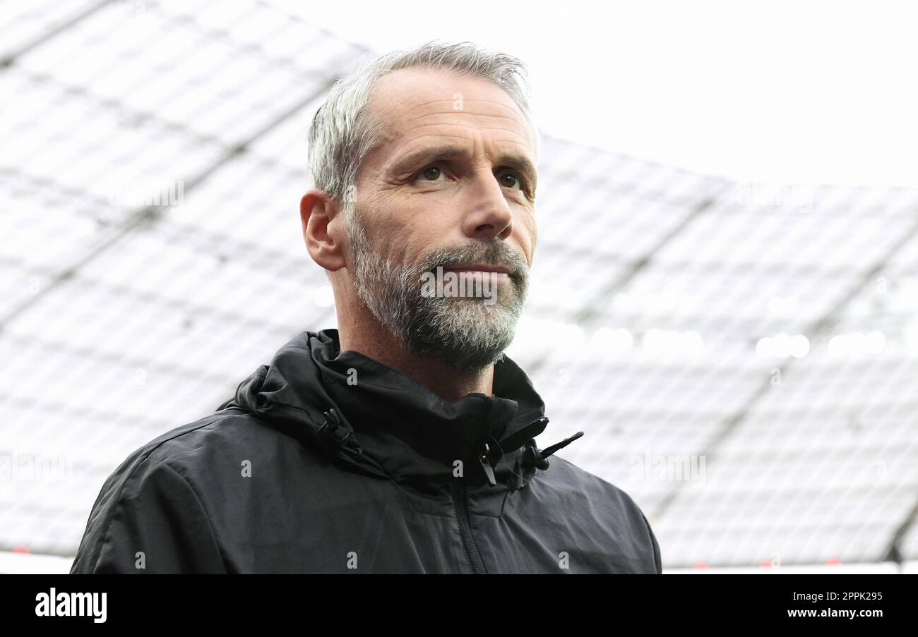 Bundesliga, BayArena Leverkusen; Bayer Leverkusen vs RB Leipzig; Headcoach Marco Rose (RBL) Foto Stock