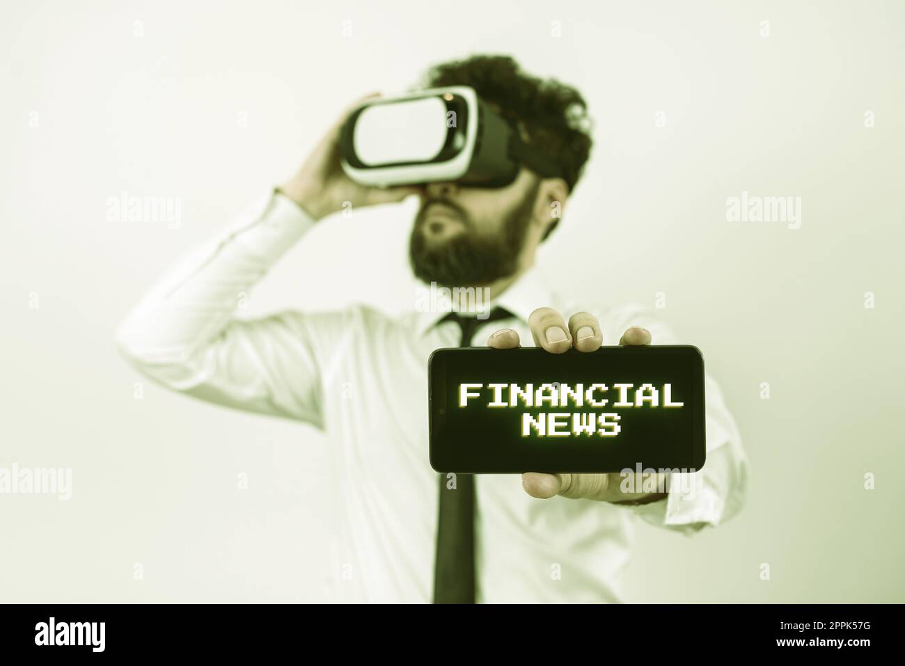 Scrittura visualizzazione testo Notizie finanziarie. Concetto di Investment banking Gestione dei fondi regolamento e negoziazione Foto Stock