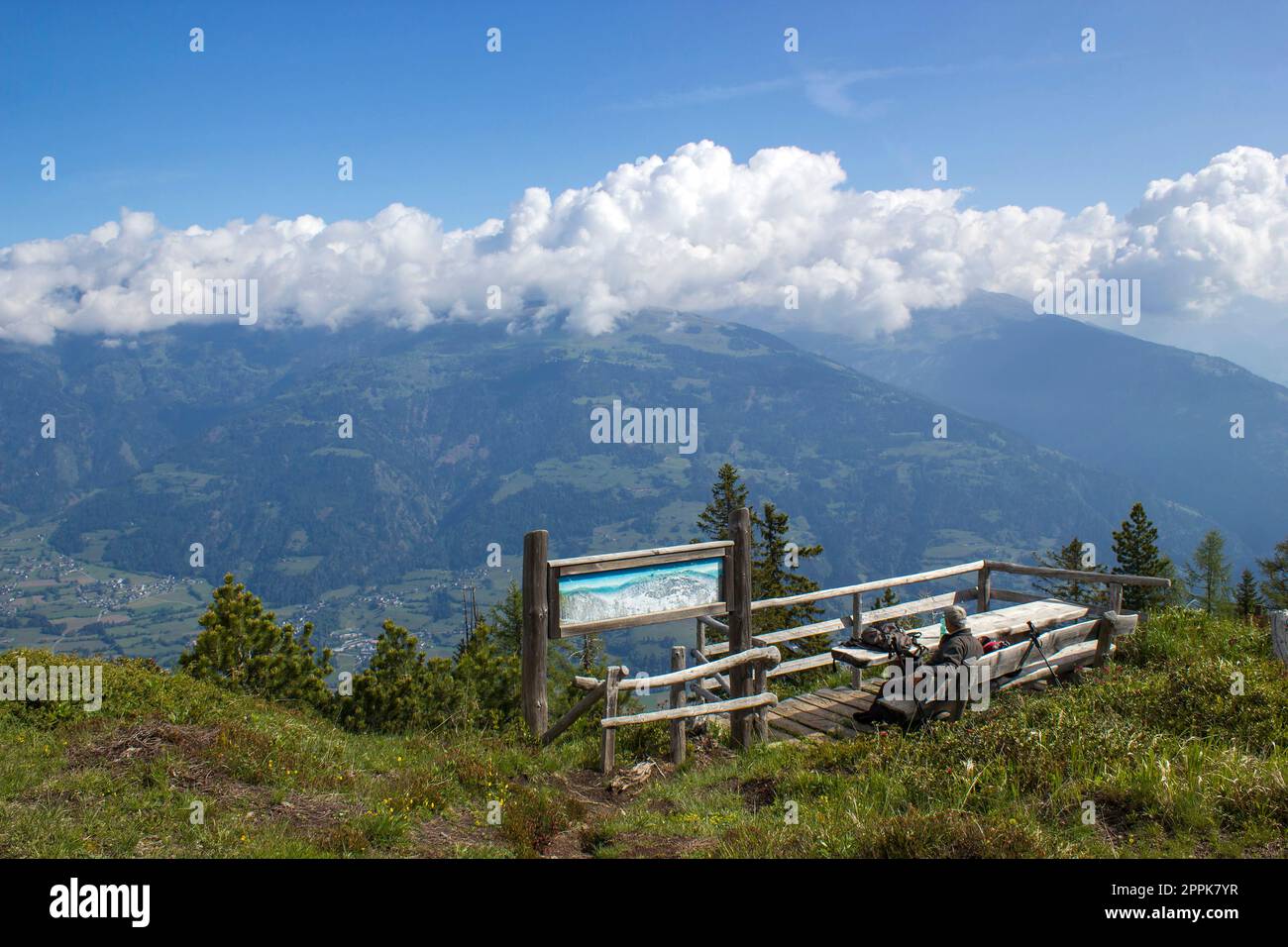 Paesaggio delle Dolomiti di Lienz in Austria. Massicce montagne alpine. Foto Stock