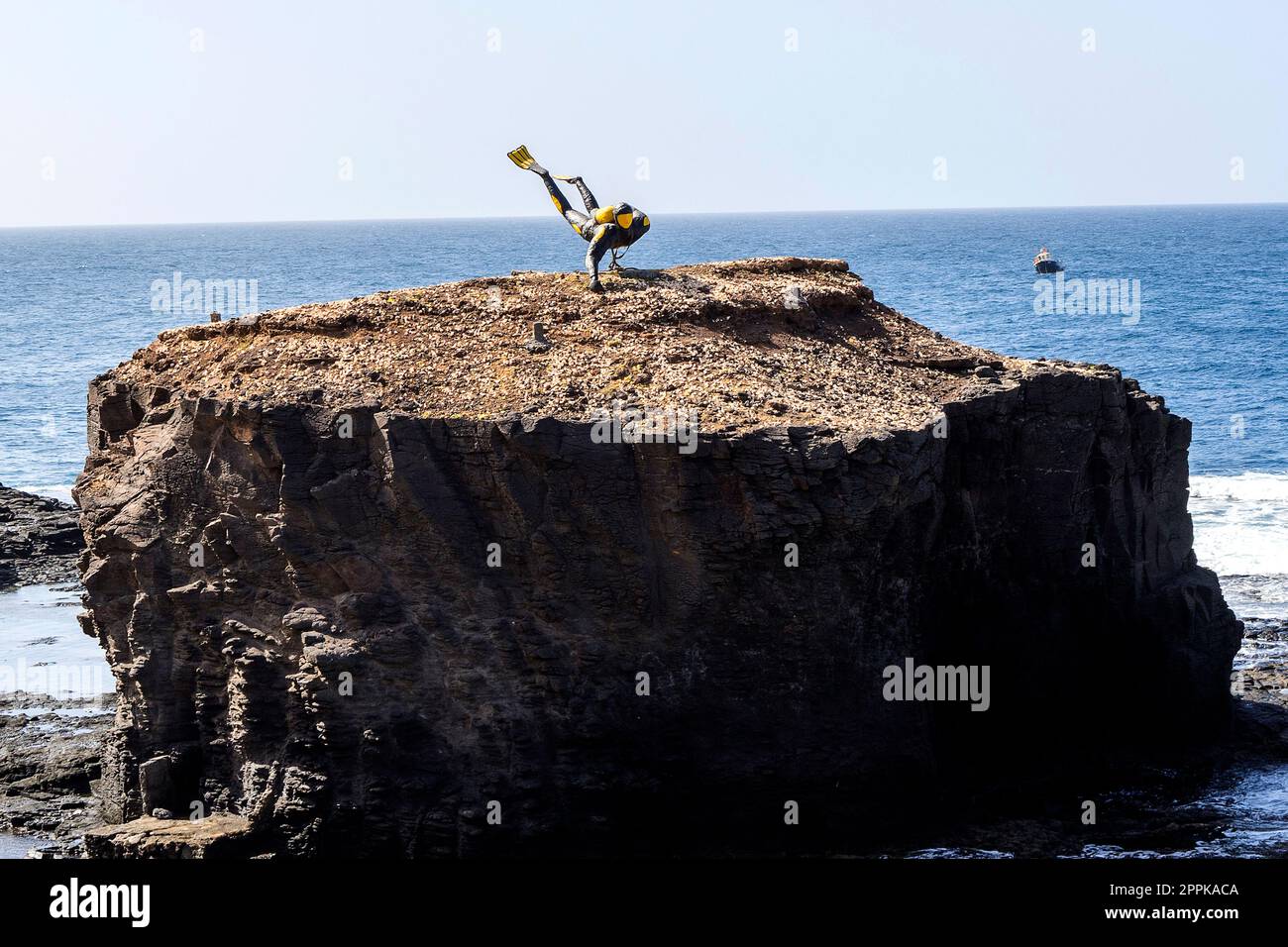Cabo Verde, Santo Antao - Ponta do Sol - The Pearl Diver Foto Stock