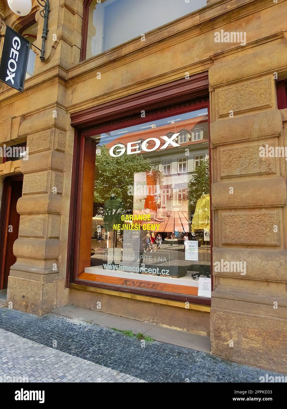 Negozio Geox a Praga, repubblica Ceca Foto Stock