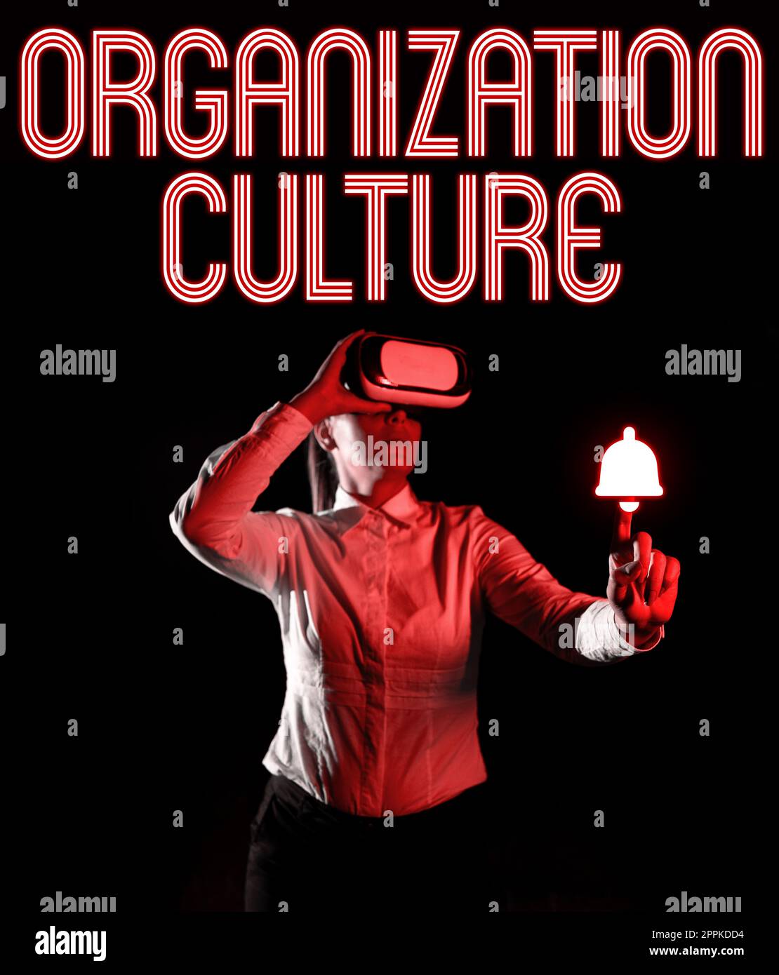 Cartello di testo che mostra la cultura dell'organizzazione. Foto concettuale ambiente sociale e psicologico di un'organizzazione Foto Stock