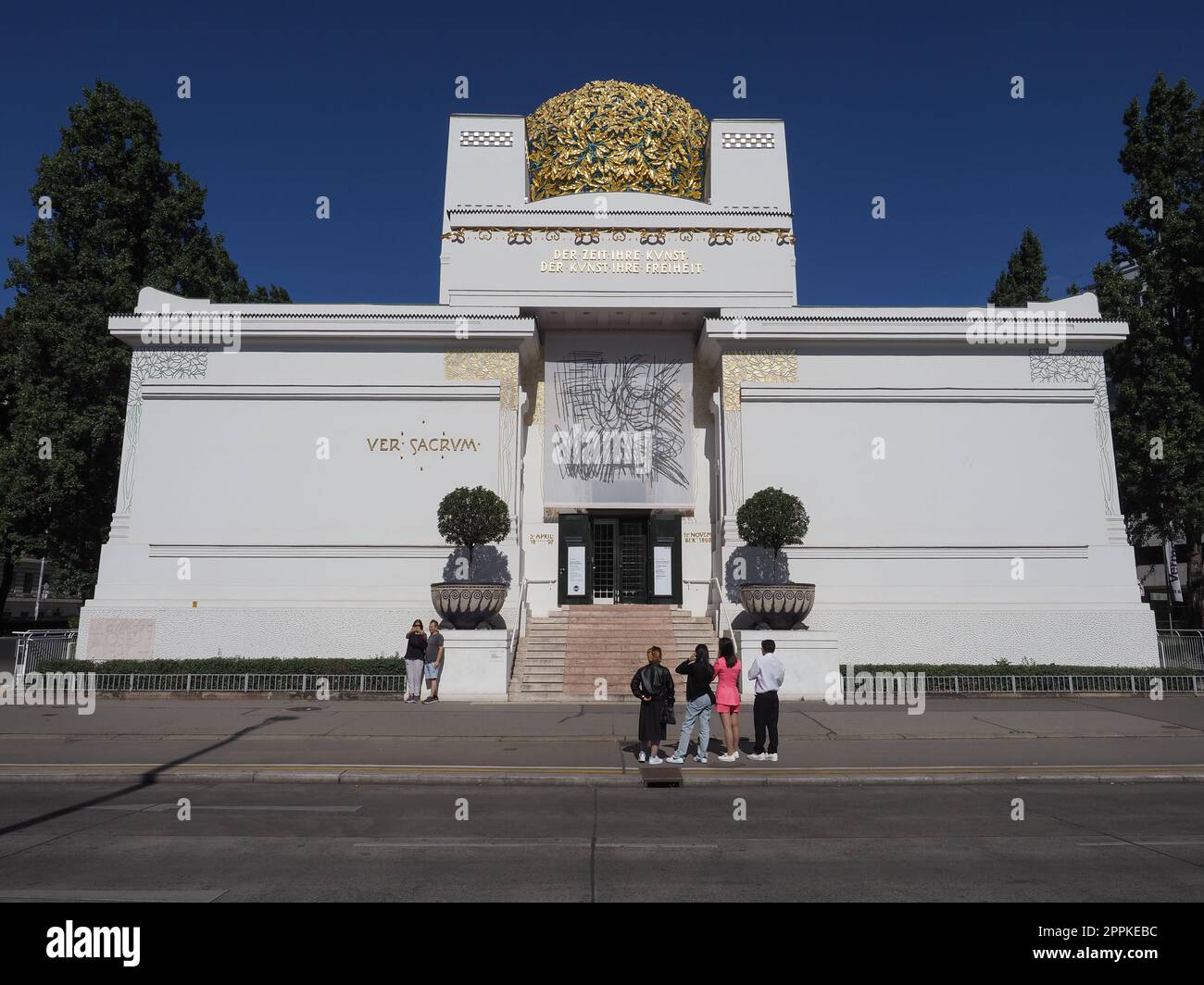 Edificio della secessione a Vienna Foto Stock