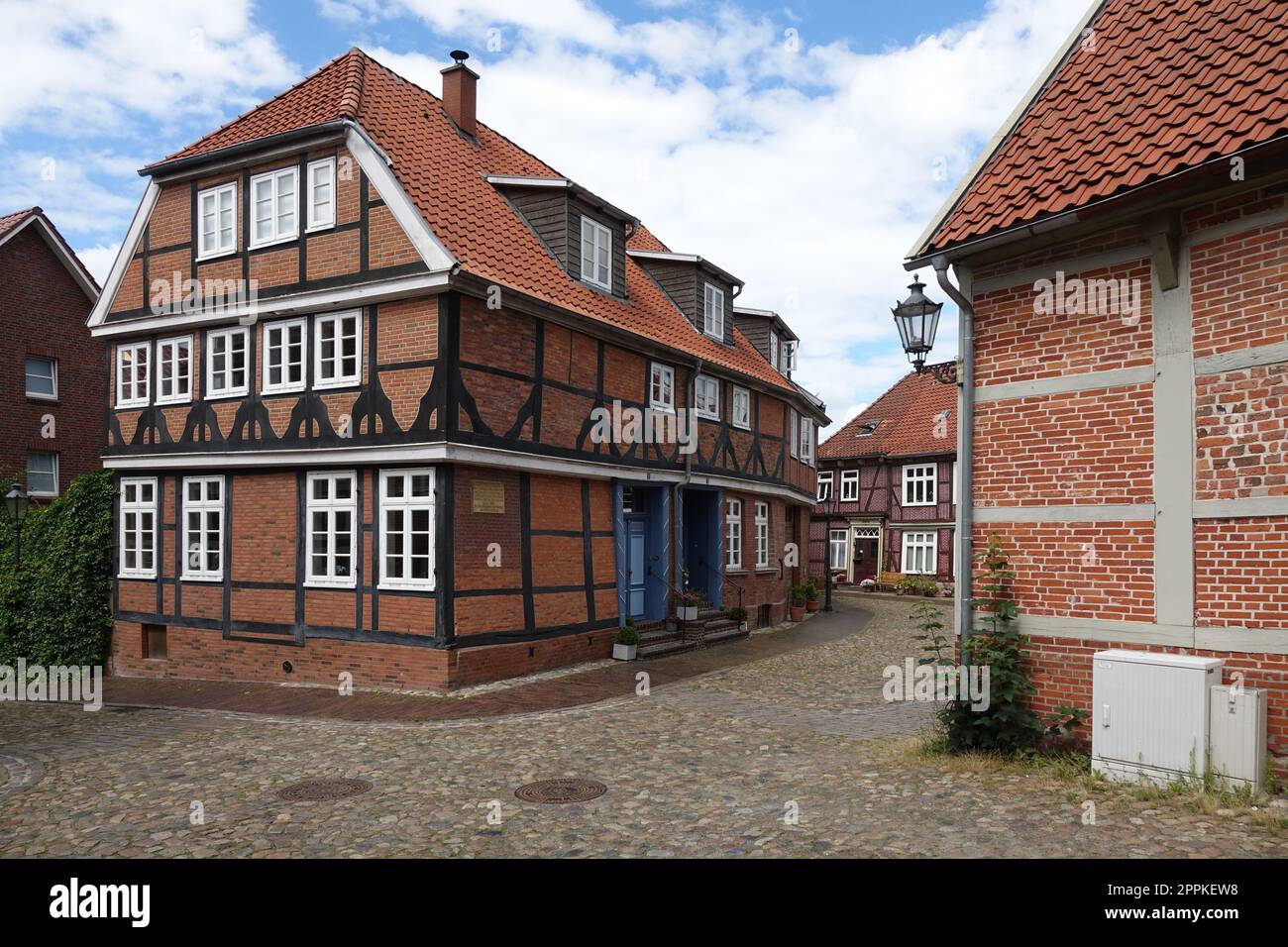 Fachwerk a Stade Foto Stock