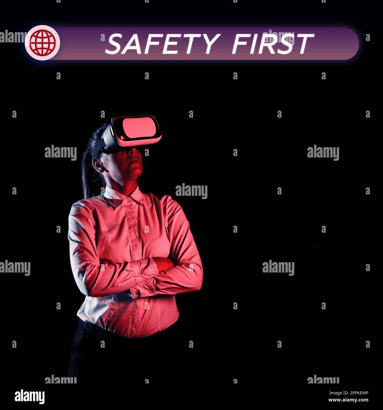 Didascalia concettuale sicurezza prima. Vetrina aziendale evitare qualsiasi rischio non necessario vivere in modo sicuro prestare attenzione Foto Stock