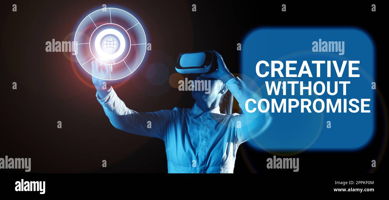 Visualizzazione concettuale creativa senza compromessi. Processo fotografico concettuale di generazione intenzionale di immagini visuali mentali Foto Stock