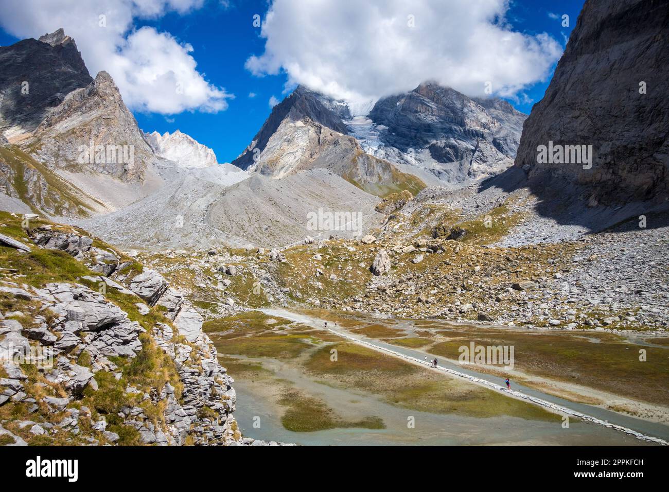 Lago di mucca, Lac des Vaches, nel Parco Nazionale della Vanoise, Francia Foto Stock