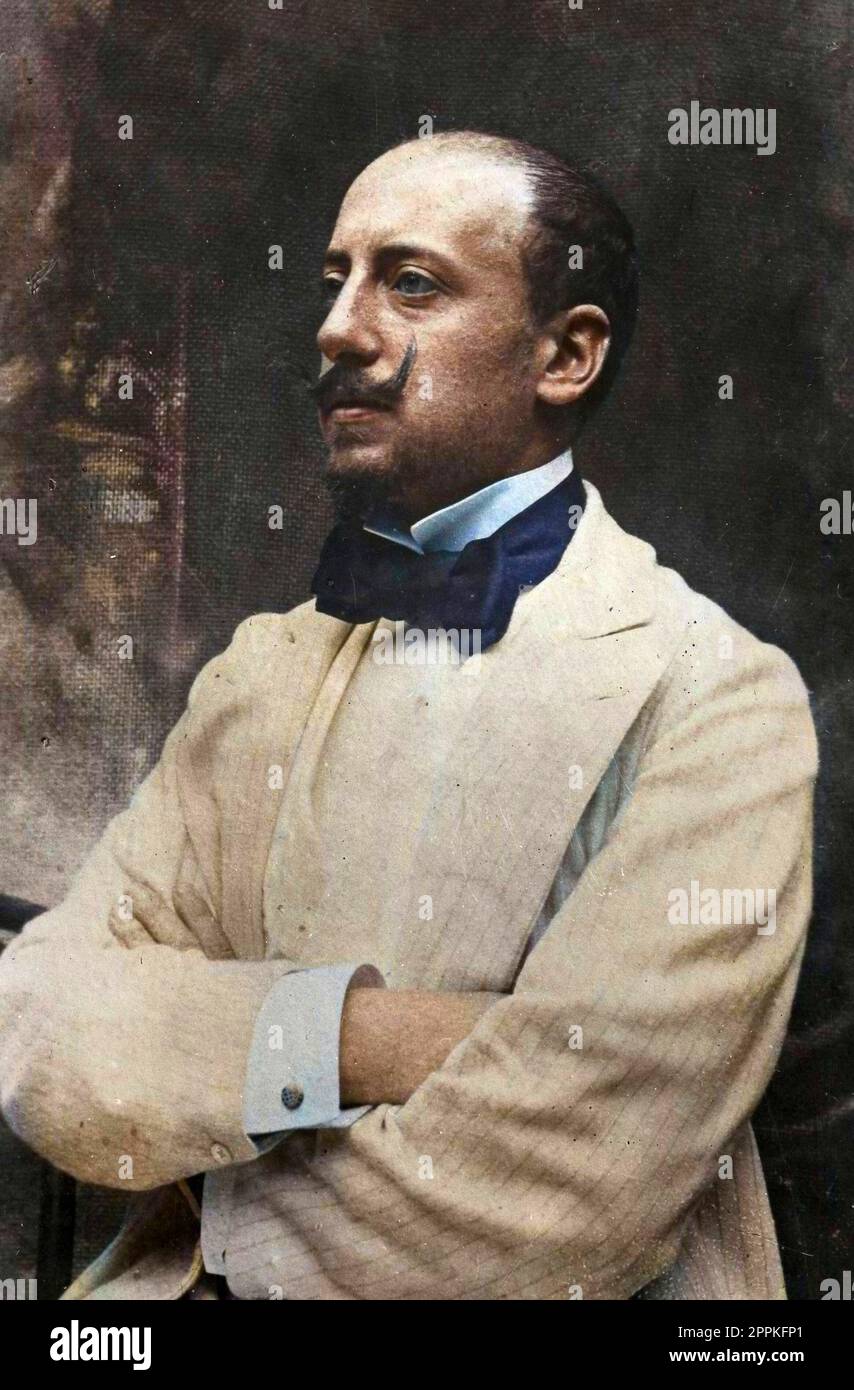 Ritratto di Gabriele d'Annunzio nel 1896 Foto Stock