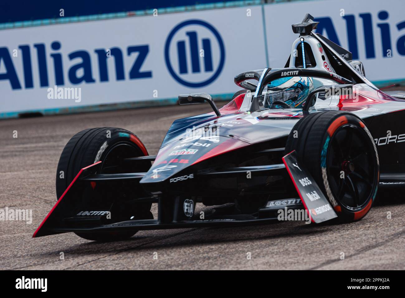 94 2022-23 BECKMANN David (ger), TAG HAUER Porsche Formula e Team, Porsche 99X Electric, azione durante il Rookie Test 2023 del Campionato del mondo ABB FIA Formula e, sul Tempelhof Airport Street Circuit il 24 aprile 2023 a Berlino, Germania - Foto: Germain Hazard/DPPI/LiveMedia Foto Stock