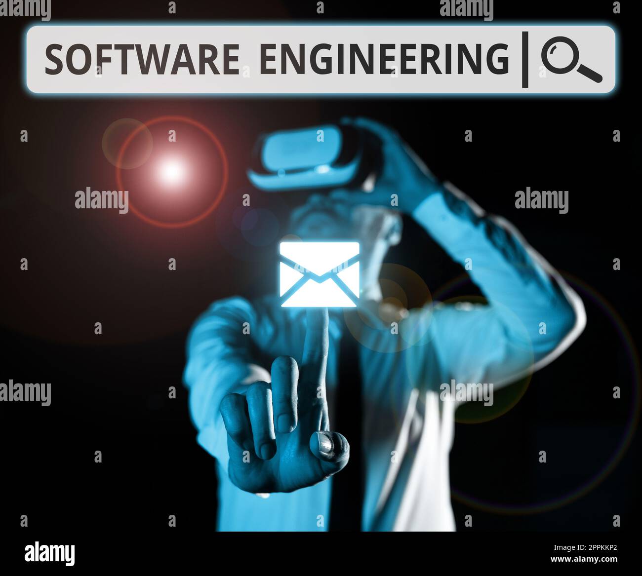 Scrittura a mano di testo Software Engineering. Panoramica aziendale sviluppo del programma in un approccio sistematico quantificabile Foto Stock