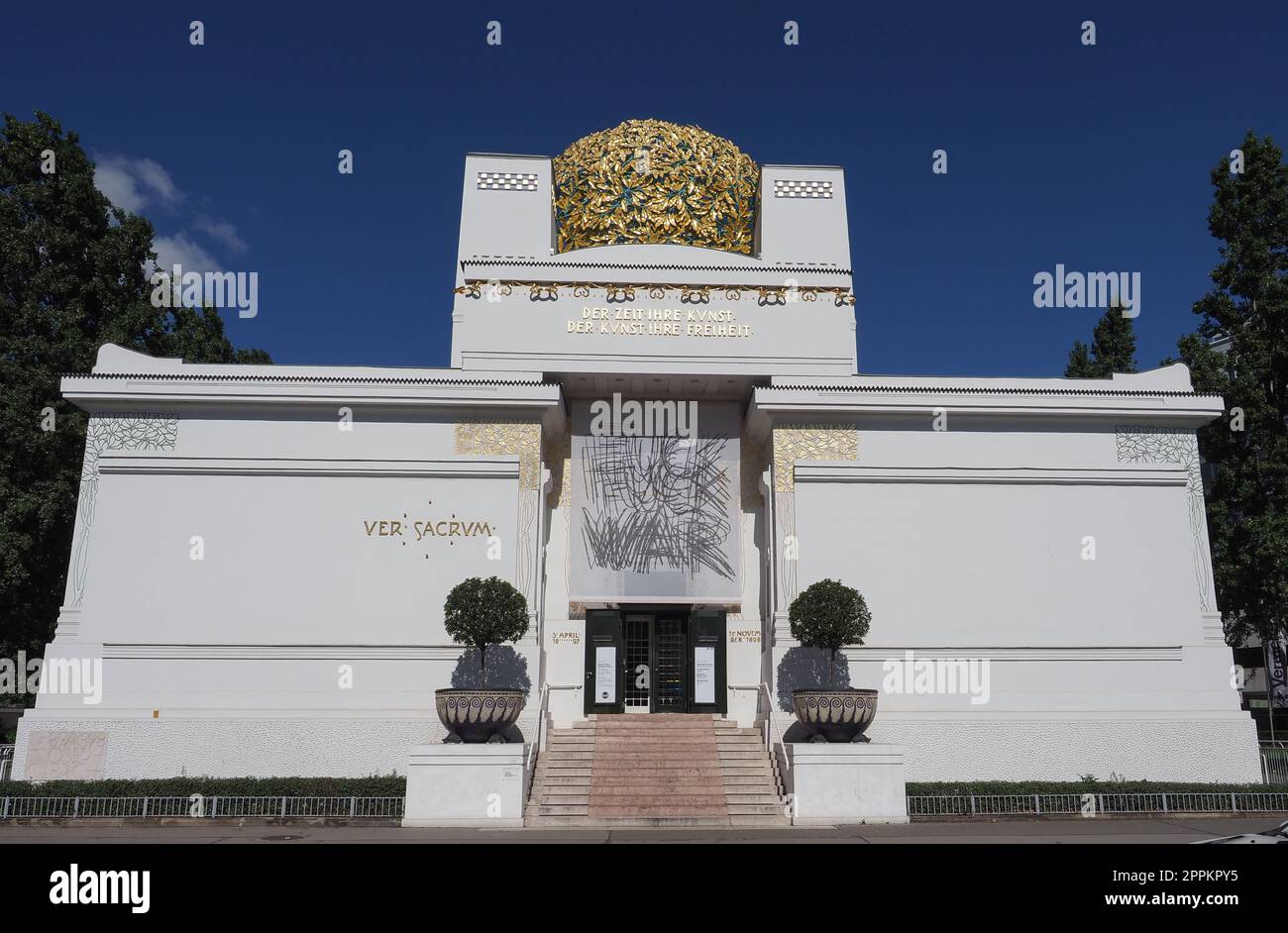 Edificio della secessione a Vienna Foto Stock